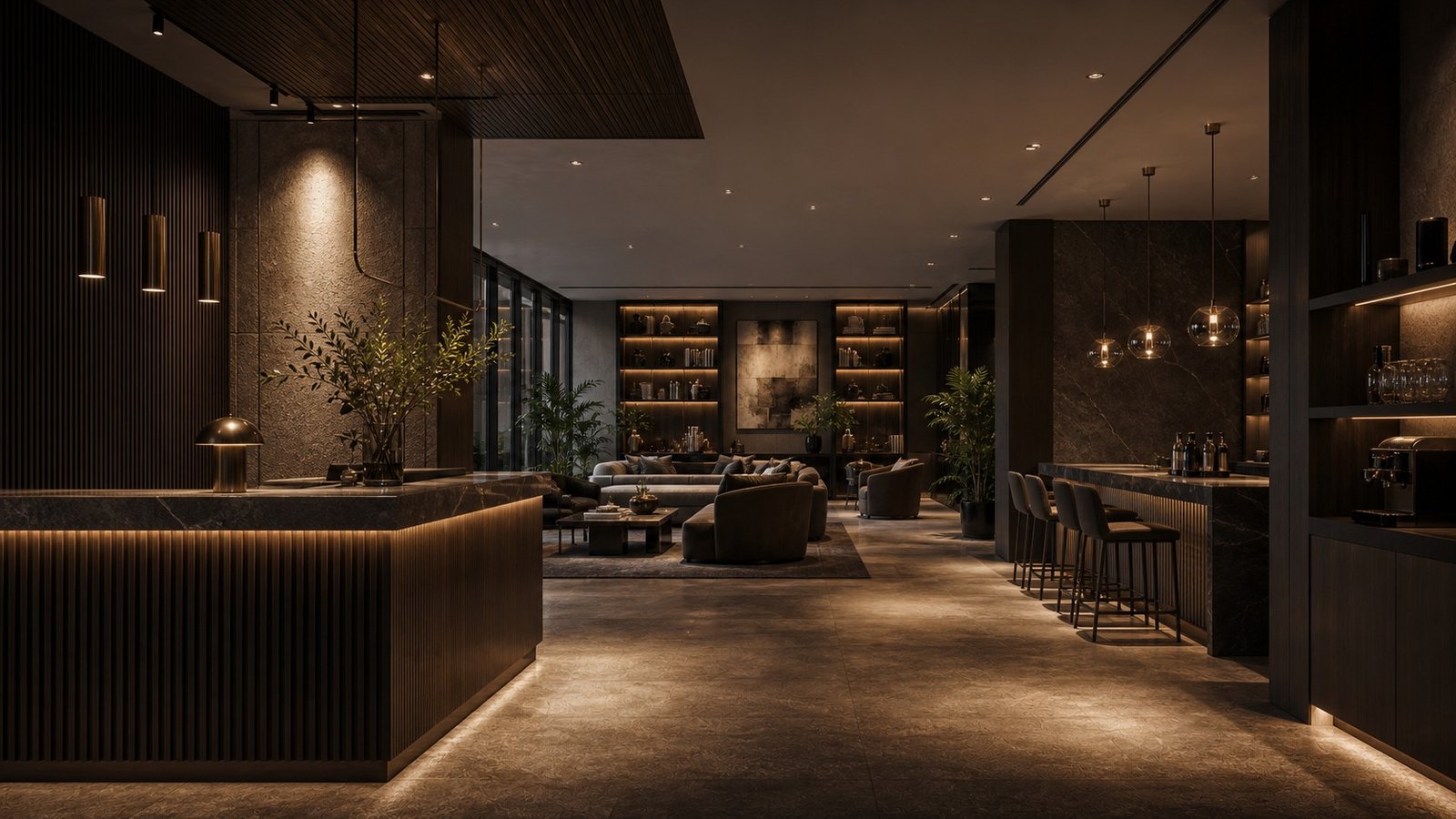 Premium commercial interior concept hero visual