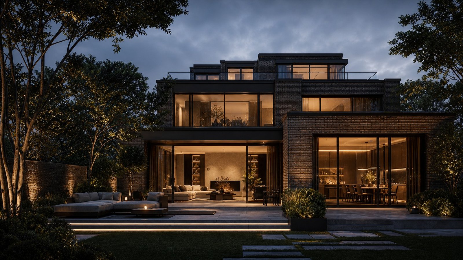 Rear garden elevation visualisation